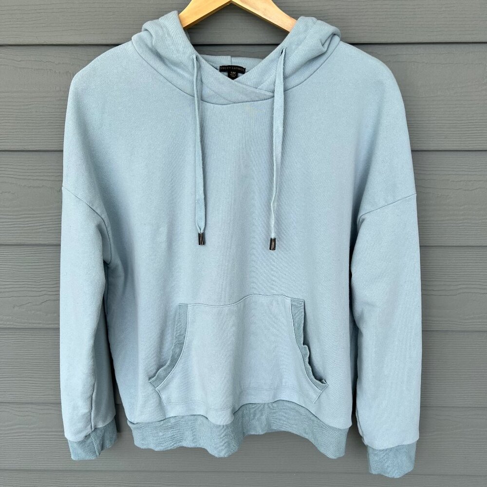 COCO + CARMEN Blue Hooded Sweatshirt Size S/M